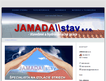 Tablet Screenshot of jamada-stav.sk